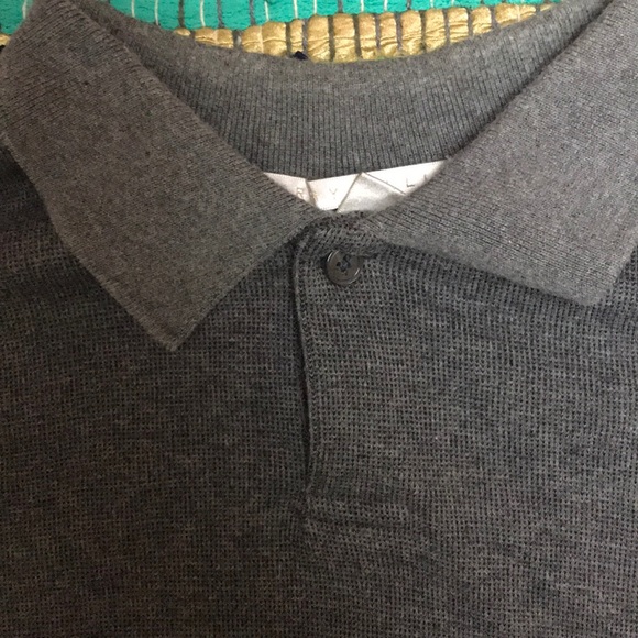 Perry Ellis long sleeve polo shirt size medium - Picture 3 of 5